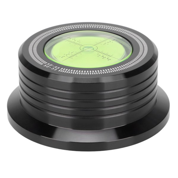 Skivspelare Stabilisator 50Hz Skivklämma Skivvikt Stabilisator med Vattenpass Hastighetsdetektering för Vinylskivspelare