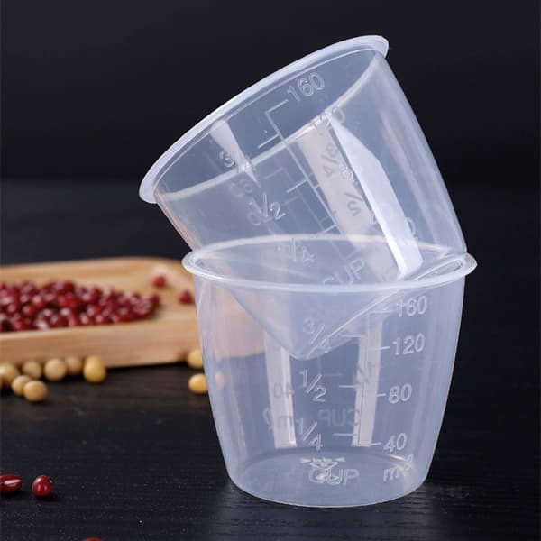 2-pack Plast Transparenta Mätkoppar Ris Mätkoppar Elektrisk Riskokare Ersättningskoppar Köksartiklar Klar One Size -160ml transparent transparent 2pcs