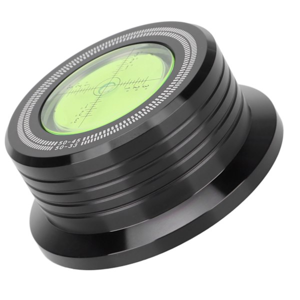 Skivspelare Stabilisator 50Hz Skivklämma Skivvikt Stabilisator med Vattenpass Hastighetsdetektering för Vinylskivspelare