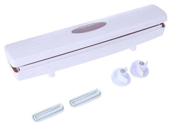 Foil Cutter - Holder for Aluminum Foil & Plastic Wrap White white