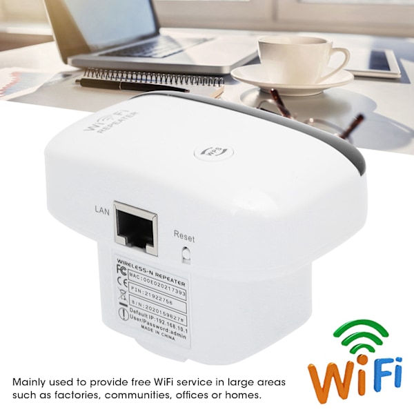 300Mbps Trådlös WIFI Repeater Wifi Range Extender Signal Amplifier Super Booster EU-kontakt