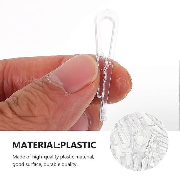 Plastklämmor för kläder, skjortklämmor för plagg, 400 st