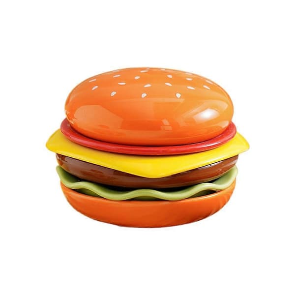 Burger 6-lagers minitallrik, desserttallrikar 6-delars kombinationsset