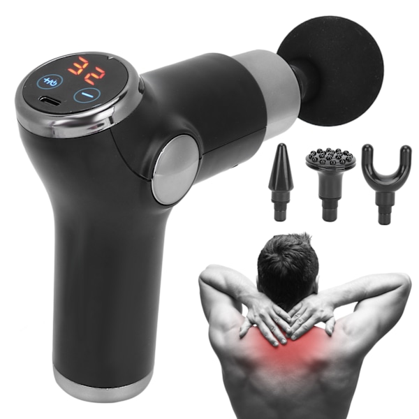 Professional Muscle Massager Muscle Relax Electric Deep Tissue Massage Gun (Black)