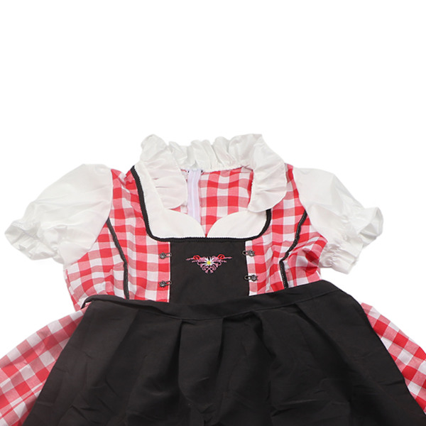 Nationell stil öl festival Wench kostym Oktoberfest Dirndl klänning med förkläde piga uniform dräkt