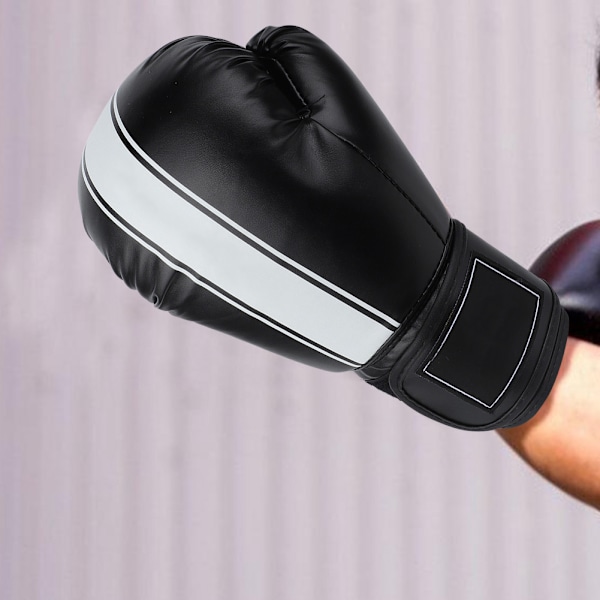 BonSem 1 Par Vuxen Fri Kamp Professionell Tävling Fight Boxning Träningshandskar (Svart)