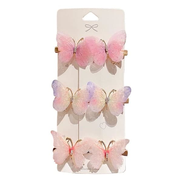6 stk. sommerfuglehårklemmer, mini-kæbeklemme, hårnål til kvinder og piger, B 6 STK. B 6PCS