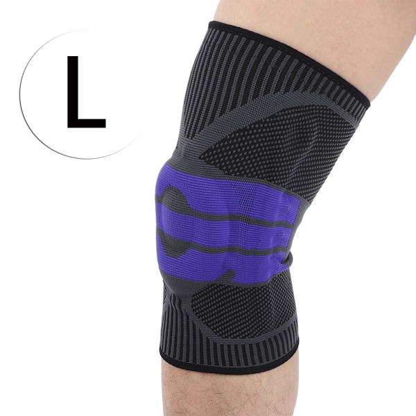 Utomhus Unisex Sport Knäskydd Hög Kompression Silikonvadderad Ärm (L)
