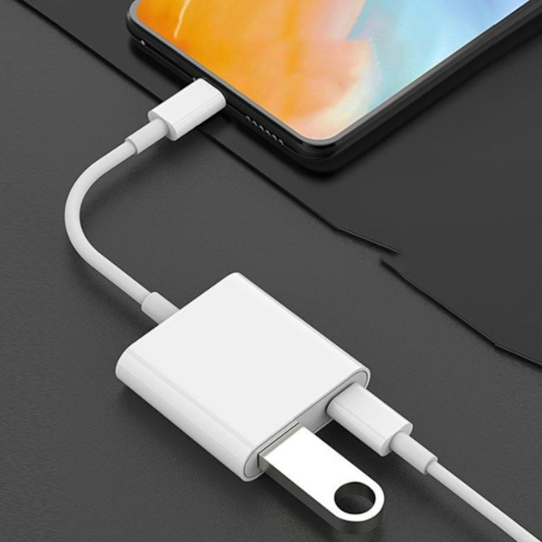 Minneskortadapter Typ C till OTG USB3.0 Kortläsare för Anslutning av Tangentbord Mus USB-minne