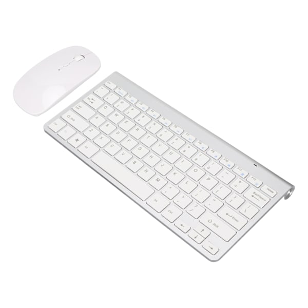 Tangentbords- och musset 2.4G Trådlöst 78 Tangenter USB Tunn Etsade Tangenter Ergonomisk Tyst Knapp Dator Tangentbord Mus
