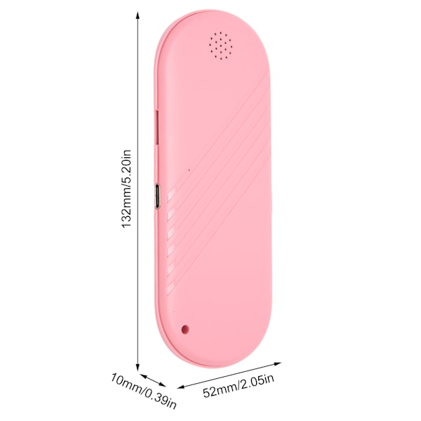 Under Pillow Speaker Multifunksjonell Stereo Deep Bass Mini Bluetooth Conduction Speaker for Sleeping Pink