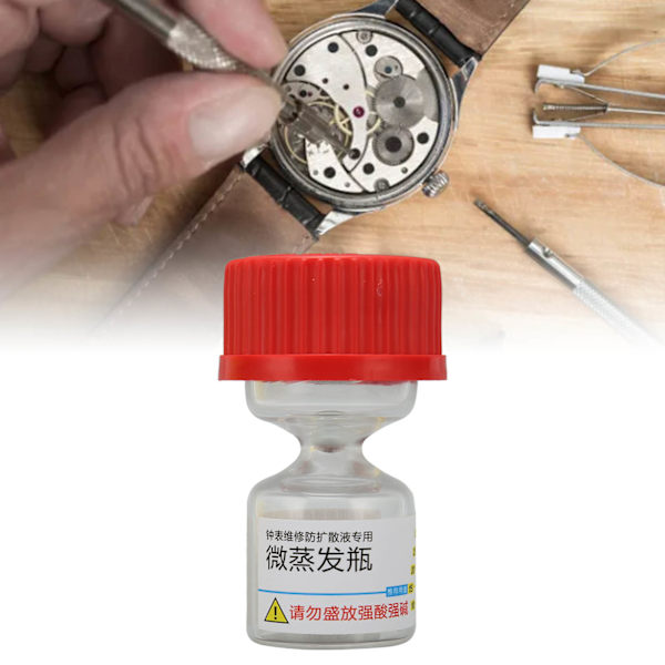 Micro Evaporating Glass Bottle Liquid Spreading Volatilizing Preventation Watch Repair Tool for Epilame Fixodrop Lubeta