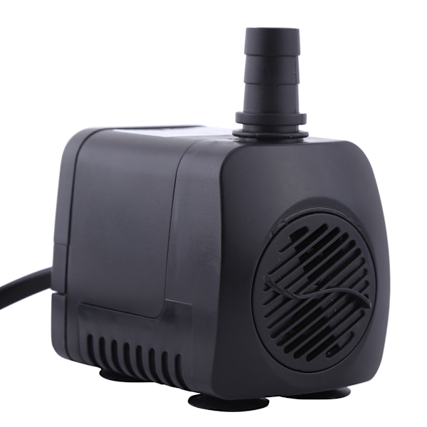 1 stk. Plast 220V 15W 800L/H Springvand Luft Fisktank Akvarium Vand Nedsænkelig Pumpe Sort