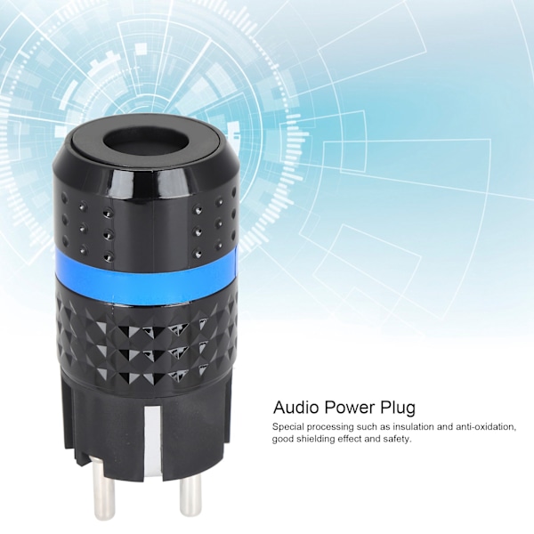 Monosaudio IEC-kontakt Ren Koppar Rodiumpläterad Ljudströmkontakt 100~250VE102R / F102R (Hane / Hona)