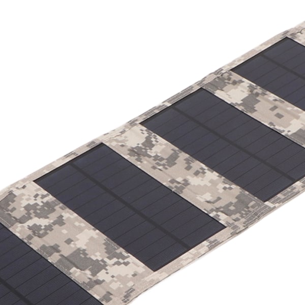 21W Solarladdare 5V 3A Max Bärbar Vikbar Solpanel Laddare för Camping IP67 Vattentät ETFE Ström Nödpanel SPB5Z B Kamouflage