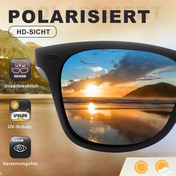 1 stk polariserede solbriller black