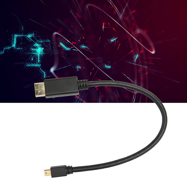 Mini DP till DisplayPort 8K Kabel 8K 60HZ 4K 144HZ 2K 165Hz 32.4Gbps Dubbelriktad Överföring 30cm Mini DP till DP Kabel