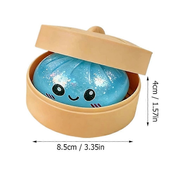 Glitter Dumpling Squishy Box Set Mjuk för Stresslindring Sensorisk Lek Present Pink