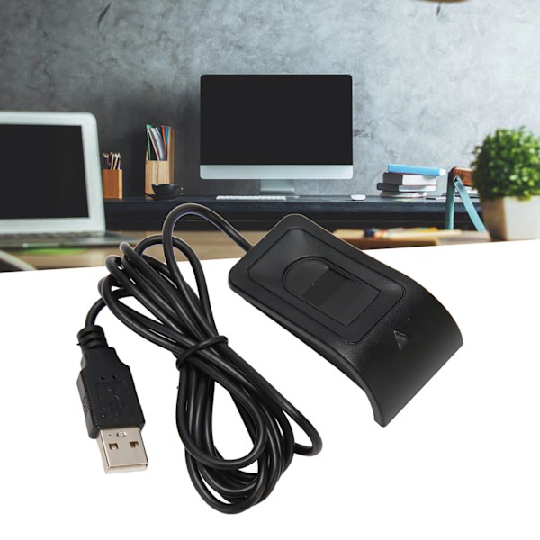USB Fingeravtrycksläsare Autoidentifiering Enkel Användning 10 Finger Kapacitet Fingeravtryck Inloggningsnyckel för Dator