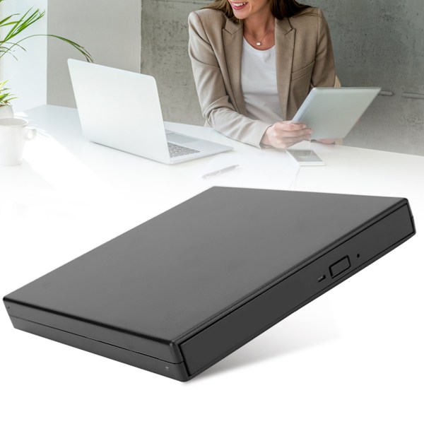 Extern Optisk Enhet USB2.0 Höghastighets Portabel DVD-brännare för Laptop