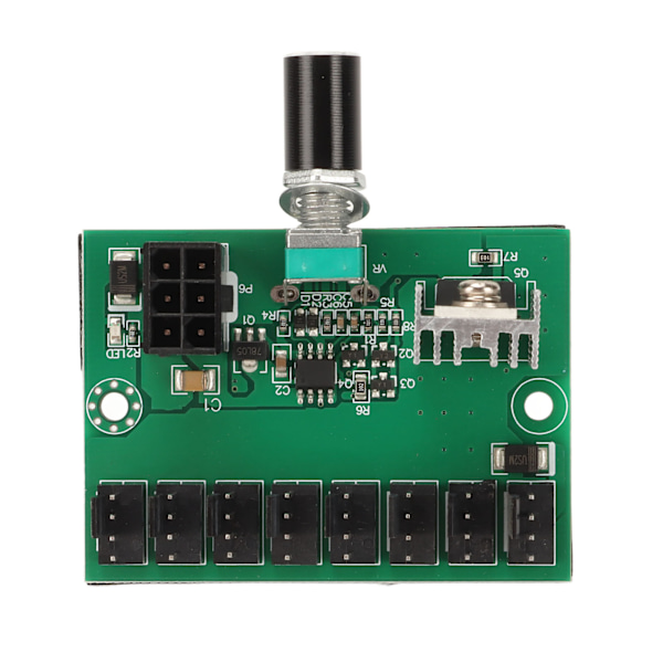 Fläktsplitterkontrollerhubb NKFV8 1 DC 12V PWM 8-kanals datorfläkthubb för 4-stifts 3-stifts 2-stifts PC-fläktar