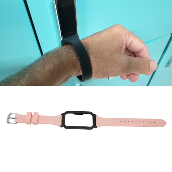 Klockarmband med fodralersättning Silikonarmband Band Klocktillbehör för Oppo Free Pink