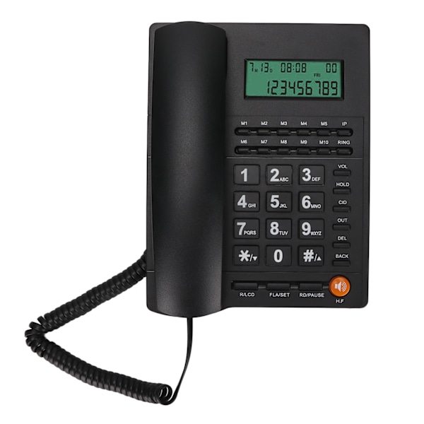 Kontor Hemmakontor Telefon med Realtidsdisplay, Fasttelefon som Säkerställer Tydlig Kommunikation för Professionella Miljöer