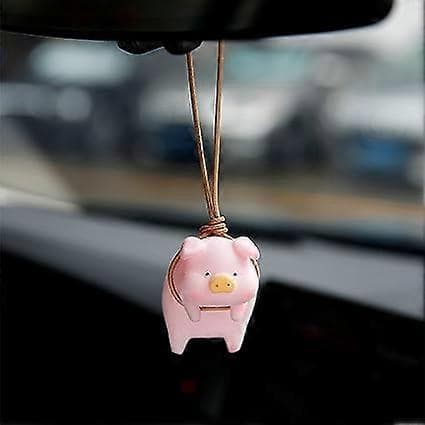 Bil Bakspeil Anheng Lykkegris Ornament Bilinteriør