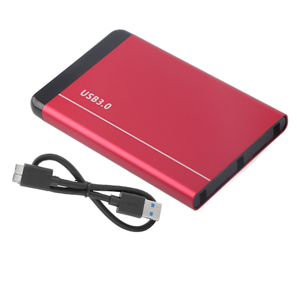 Mobil harddisk-kabinett USB3.0 bærbar 2,5in SSD/HDD SATA aluminiumlegering kabinett 8TB Rouge