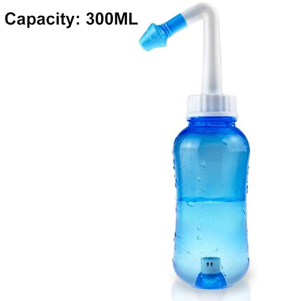 Transparent Neti Pot för Sinuslindring, Professionell Design BPA-fri Trycksköljning, Lättanvänt Nässköljningssystem, Ger Lindring från Nästäppa