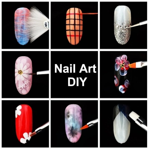 Nagelkonst Designverktyg, Precision i Skulptering med Professionella Nagelkonsttillbehör Inkluderar 5 st Dottingpennor Rostfria Stålkulor och Flexibla