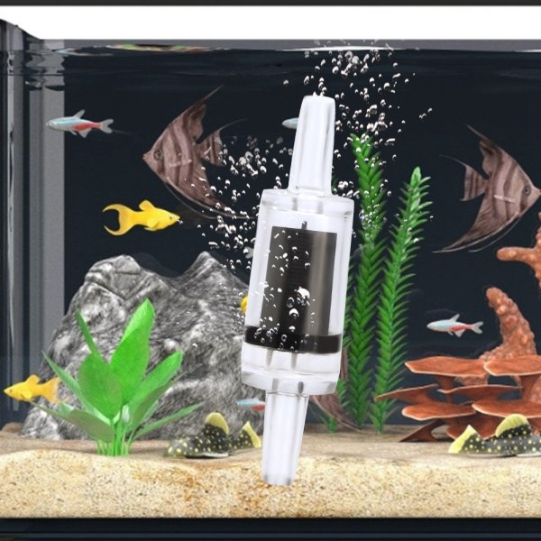 20 kpl muoviset veden takaiskuventtiilin sulkuventtiilit akvaarion kalasäiliön ilmapumpulle, musta