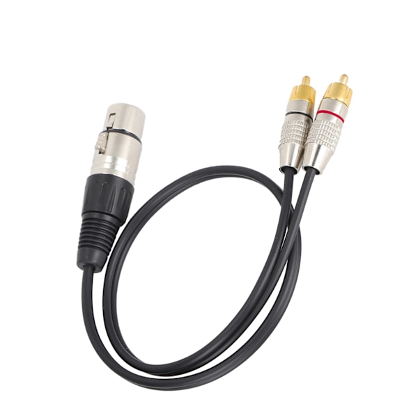 Ljudsplitter 1 XLR Hona till 2 RCA Hane Kablar för Hemmabio och Professionell Ljudutrustning