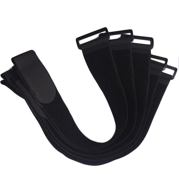 Sorte velcrostropper, 10-pak L
