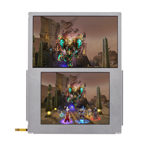 Ersättnings Övre & Nedre LCD Skärm Reparationsdel för 2DS