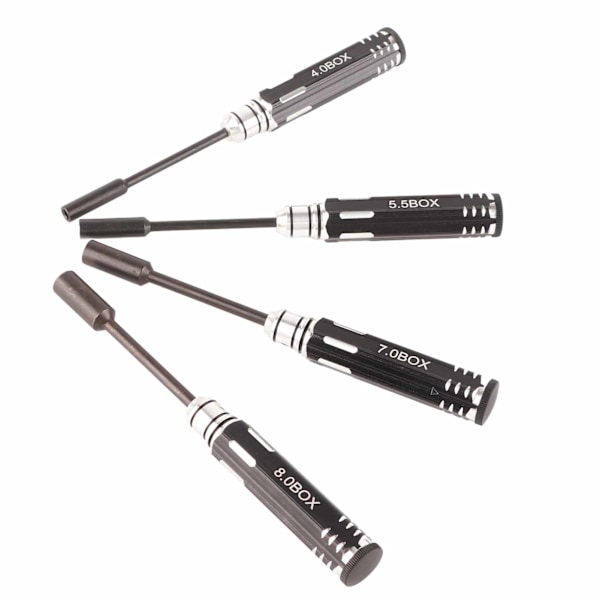 4stk Sexkantshylsa Mutterdragare Set 4.0MM, 5.5MM, 7.0MM, 8.0MM för RC Bilar Modellflygplan