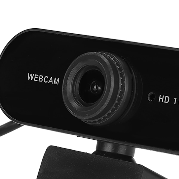 1080P Dator Kamera 360° Rotation 30fps Bildfrekvens USB Webbkamera med Mikrofon för Konferens Videosamtal 1080P Manuell Fokusering