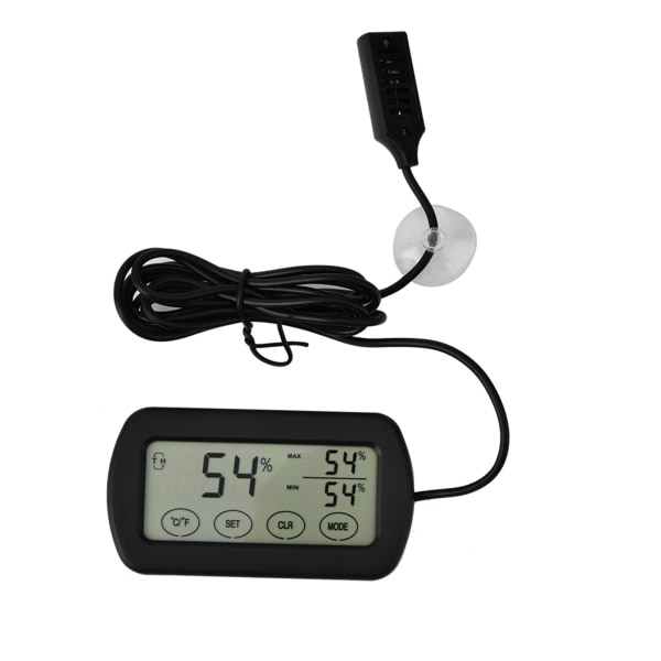 LCD Display Æggerugemaskine Krybdyrtank Digitalt termometer Hygrometer
