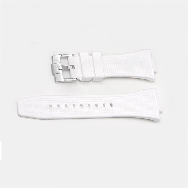 Silikone urrem til Tissot PRX Series Hvid Sølvspænde[TT] White 28