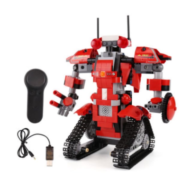 Fantasin Tänds: Byggklossrobotkit, USB-uppladdningsbar Design, Ingenjörsleksak För Att Lära Sig Kretsar, Mekanik Och Ingenjörskonst