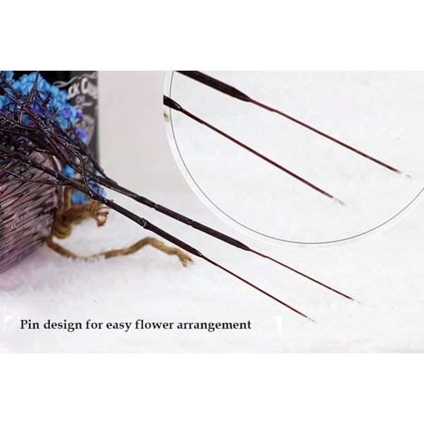 Pust Stoff Klut Kunstige blomster 6 Bunt Europeiske falske silkeplanter Dekor Bryllupsfest Dekorasjonsbuketter Real Touch DIY Hjemmehage (Høst) Pink-6pcs