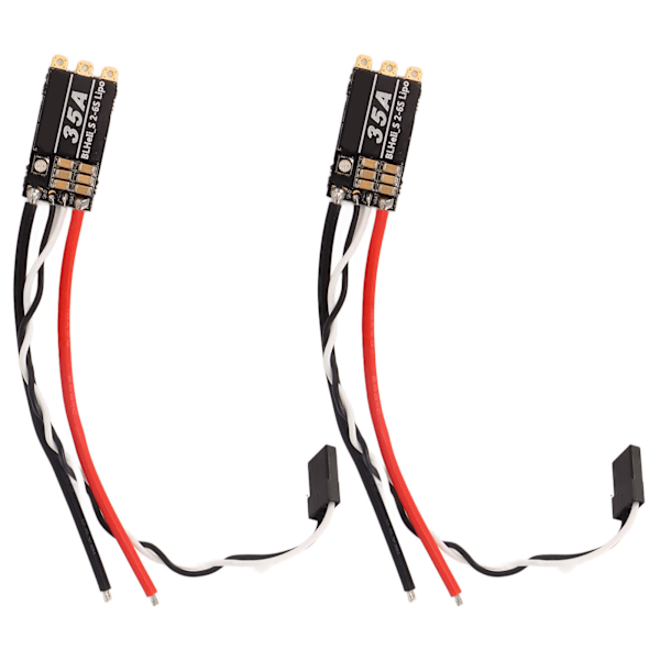 2 st RC Borstlösa ESC 35A Störningsresistent RC Drönar ESC för FPV Över Maskiner 4 Axlar Drönare
