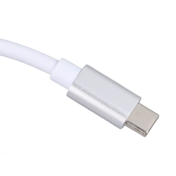 USB C Dockningsstation 3 i 1 Aluminiumlegering 4K HD 5Gbps Överföring 60W PD Ström USB C Hubb för TV Projektor Dator