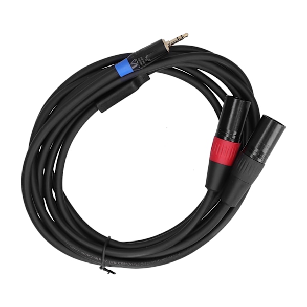 3,5 mm Stereo Hane till Dubbel 2 XLR Hane Kontakt Ljudkonverterare Adapter Kabel Sladd 3M
