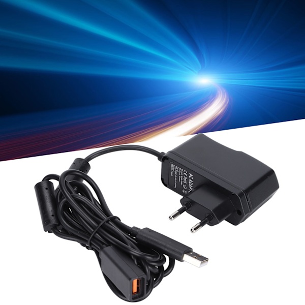 USB till AC-adapter Högkänslig AC-adapter Konverterare Strömkabel för Xbox 360 Kinect Sensor EU-kontakt 100‑240V