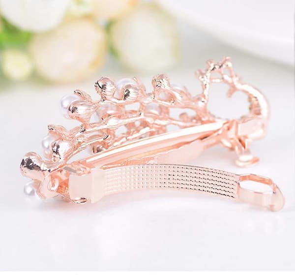 Hårspenne med Rhinestone Sløyfe for Kvinner Jenter Bryllupsfest Elegant Glitrende Tilbehør[TT]