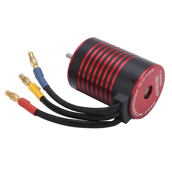 Vattentät 3650 Borstlös Motor med 60A ESC Programmeringskort Combo Set Tillbehör för 1/10 RC Bil 5200KV