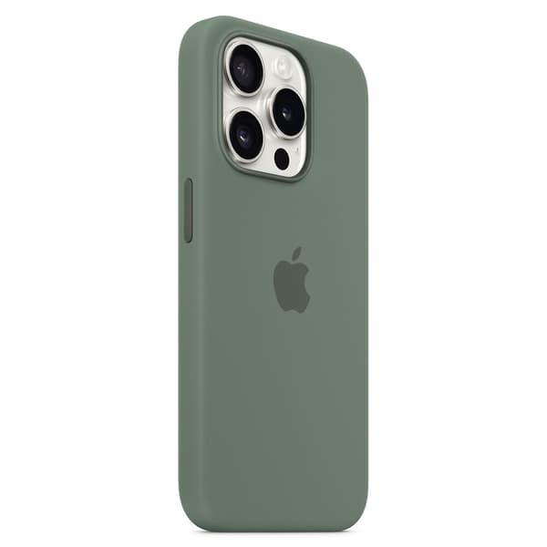 Magnetisk silikondeksel til iPhone 15 Pro Max kompatibel med MagSafe - Perfekt G Green iPhone 15 Pro Max
