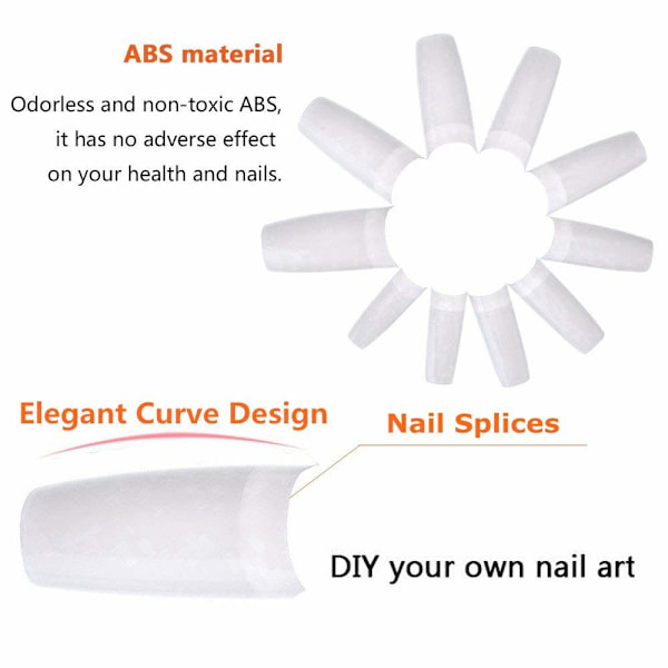 DIY Nagelkonst Tips, Perfekt För Alla Tillfällen, Varierat Storleksurval För Anpassad Passform, Högkvalitativt ABS-material Säkerställer En Säker Och Stilfull Upplevelse