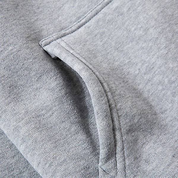 2022 Stranger Things Hættetrøje med snøre og stor lomme, afslappet streetwear oversized pullover grå Gray L